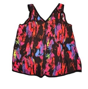 Halogen Abstract Colour Tank Top Size M